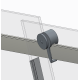 Двері в нішу Koer SR SD01-120x200-TR-01 прозоре скло Easy Clean 8мм, хром