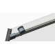 Двері в нішу Koer SR SD01-120x200-TR-01 прозоре скло Easy Clean 8мм, хром