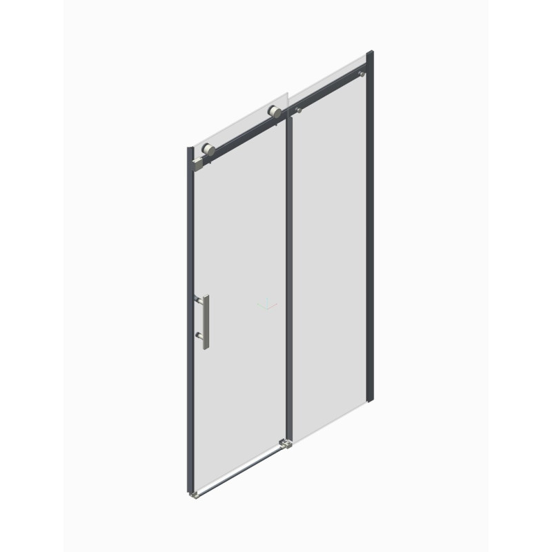 Двері в нішу Koer SR SD01-120x200-TR-01 прозоре скло Easy Clean 8мм, хром