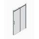Двері в нішу Koer SR SD01-120x200-TR-01 прозоре скло Easy Clean 8мм, хром
