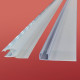 Двері в нішу Koer SR SD01-120x200-TR-01 прозоре скло Easy Clean 8мм, хром