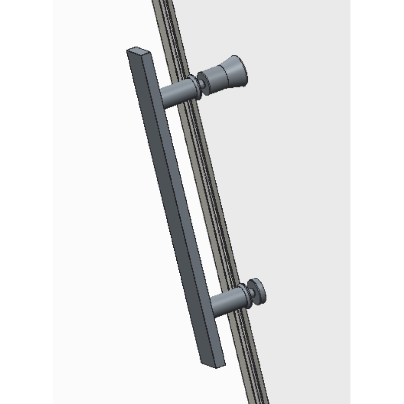 Двері в нішу Koer SR SD01-120x200-TR-01 прозоре скло Easy Clean 8мм, хром