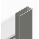 Двері в нішу Koer SR SD01-120x200-TR-01 прозоре скло Easy Clean 8мм, хром