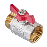 Кран шаровый Waterpro WP607-25FMW - 1" ГШБ (стальная бабочка)