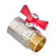 Кран шаровый Waterpro WP607-25FMW - 1" ГШБ (стальная бабочка)