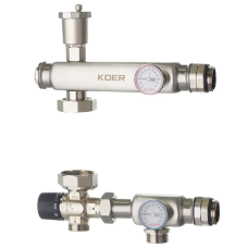 Смесительный вузол Koer KR.S1023 (з термостатичним змішувальним клапаном) 1" НР SUS304