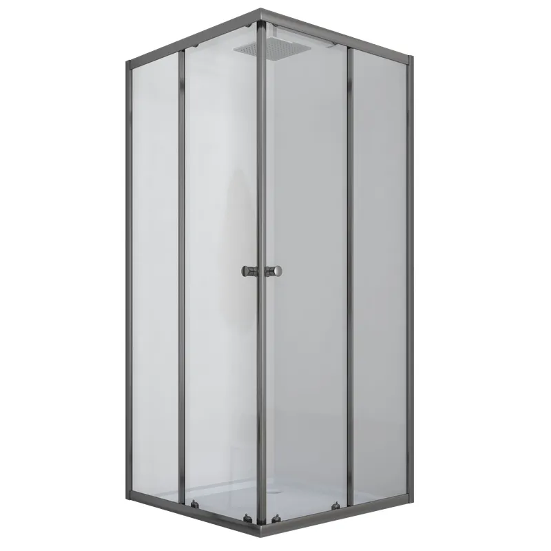 Душевая кабина без поддона Mixxus CUBIC SC01-90x90x185-TR GRAPHITE прозрачное стекло 4мм