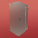 Бічна стінка для кабіни Koer SR SW04-90x200-TR-07 прозоре скло Easy Clean 10мм, графіт (KR53