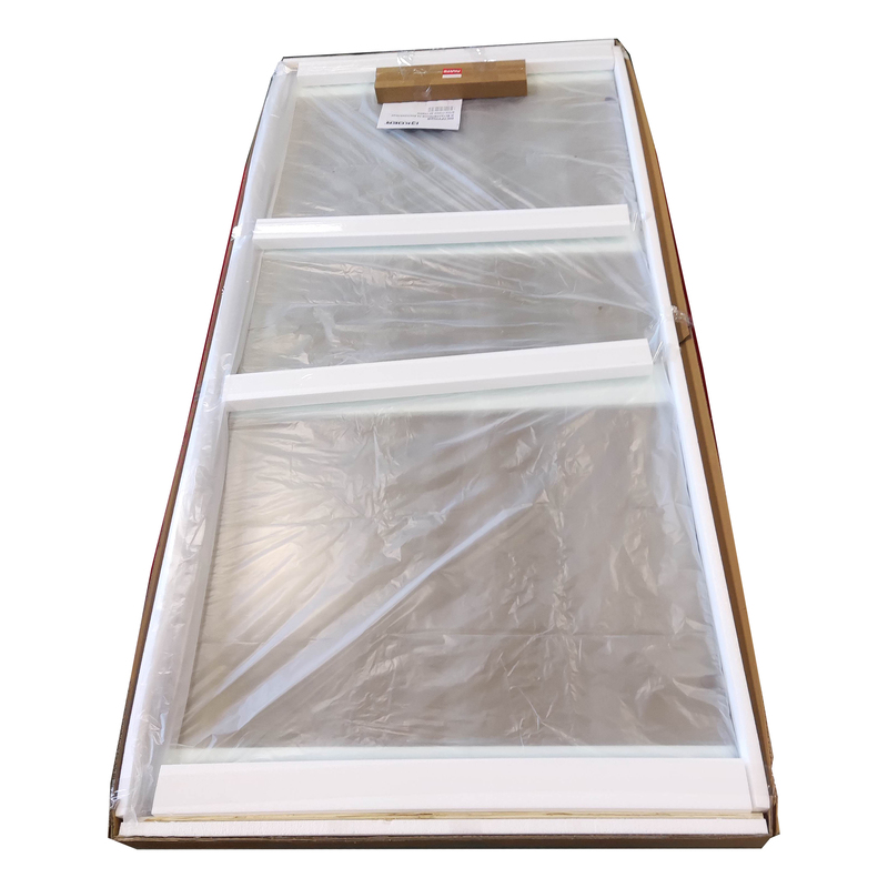 Бічна стінка для кабіни Koer SR SW04-90x200-TR-07 прозоре скло Easy Clean 10мм, графіт (KR53