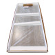 Бічна стінка для кабіни Koer SR SW04-90x200-TR-07 прозоре скло Easy Clean 10мм, графіт (KR53