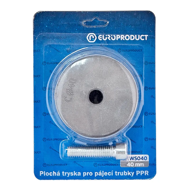 Насадка плоская для паяльника Europroduct EP.WS040 PPR труб 40mm