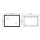 Зеркало Mixxus FLAT MR04-80x60 с LED Touch, Anti-fog, димером, регулировкой яркости, часами (MI6928
