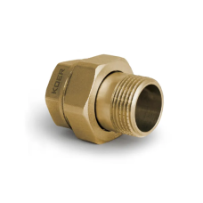 Сгон американка прямой, без никеля Koer KR.341.WN - 1/2"