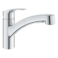 Смеситель для кухни с выдвижным изливом Grohe Eurosmart New