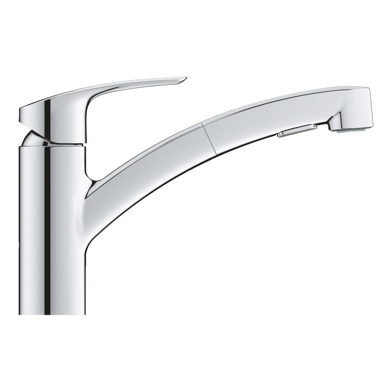 Смеситель для кухни с выдвижным изливом Grohe Eurosmart New