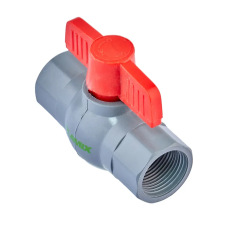 Кран кульовий Plamix PVF-3/4" FF PVC