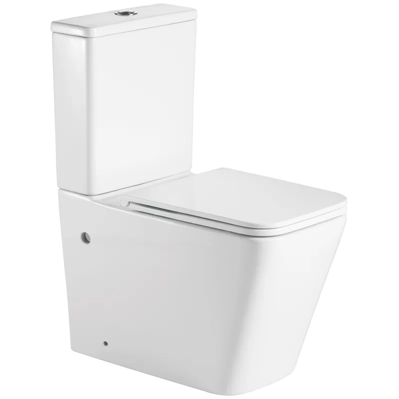 Унитаз-компакт Mixxus Premium Quadro-0402-R 675x390x855mm, система смыва RIMLESS