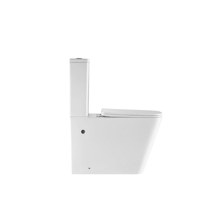 Унитаз-компакт Mixxus Premium Quadro-0402-R 675x390x855mm, система смыва RIMLESS