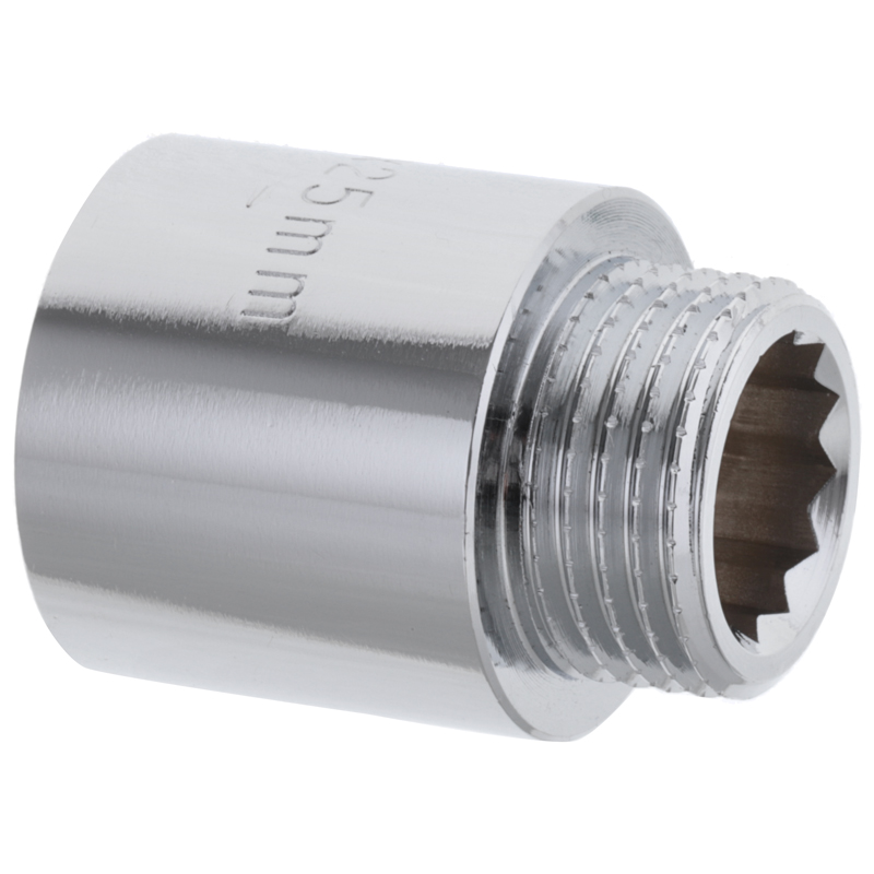 Удлинитель 1/2"-25мм (хром) Koer KF.E06-25.CHR