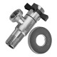 Кран для подключения сантехприборов Zerix VAL-10-1/2x3/4 из нерж.стали SUS304