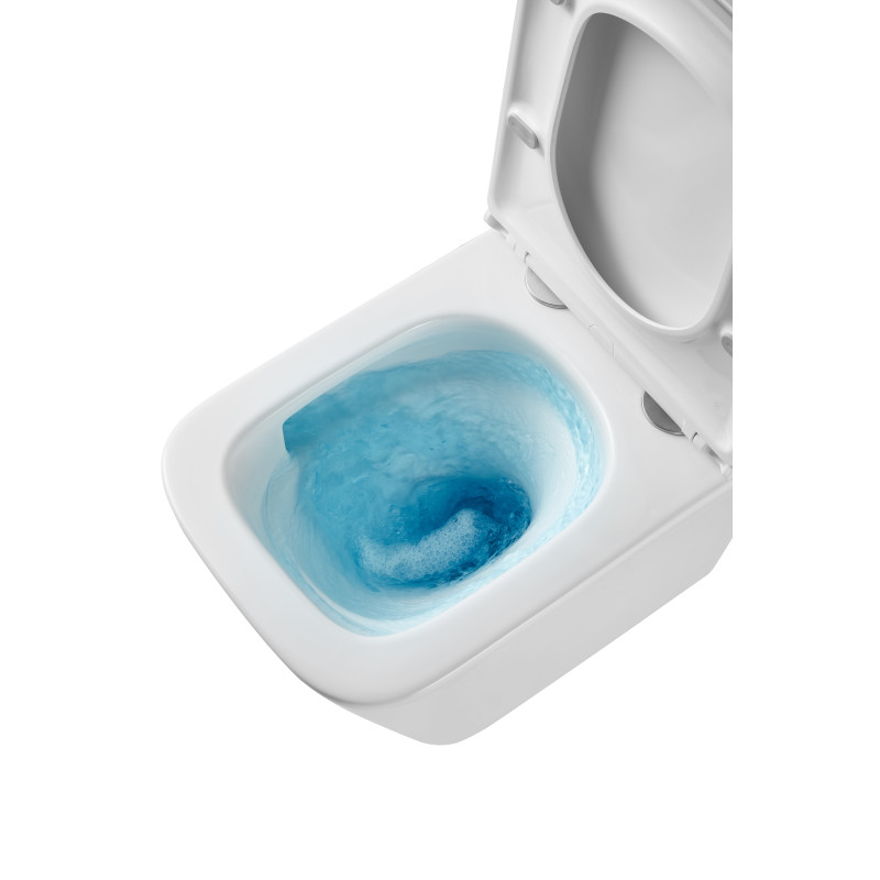 Подвесной унитаз Mixxus Premium Quadro-0301-T3 490x340x360mm, система смыва TORNADO 3.0