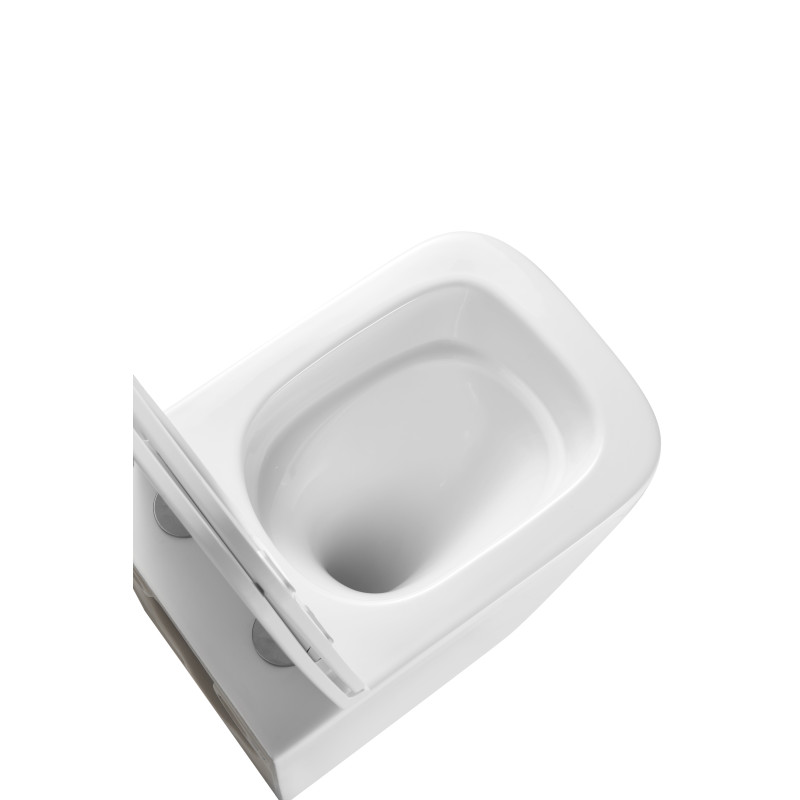 Подвесной унитаз Mixxus Premium Quadro-0301-T3 490x340x360mm, система смыва TORNADO 3.0