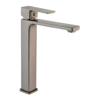 Смеситель для умывальника Haiba Kubus 001 High Graphite