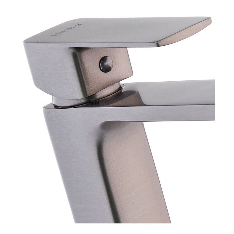 Смеситель для умывальника Haiba Kubus 001 High Graphite