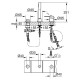 Смеситель для ванны Grohe Essence на 3 отверстия