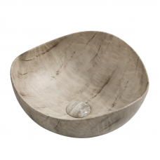 Раковина накладна Mixxus Premium WAVE-0103 MARBLE 380х380х170мм