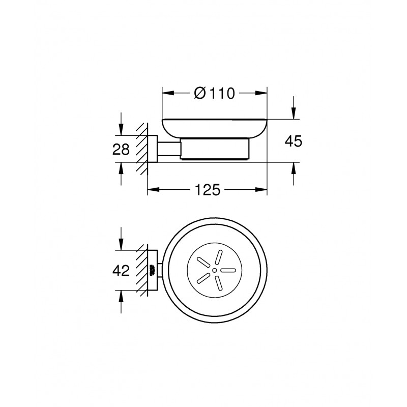 Мыльница Grohe Essentials Cube New
