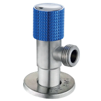 Кран для подключения сантехприборов Mixxus VAL-08-1/2x1/2 с нерж. стали SUS304 (синий)