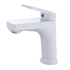 Смеситель для умывальника Plamix Lucas-001 SET White с подводом