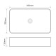 Раковина накладная Mixxus Premium QUADRO-0106 600х355х130mm