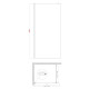 Душова перегородка Koer SR SP01-90x200-TR-01 Walk-In прозоре скло Easy Clean 8мм, хром (KR539)