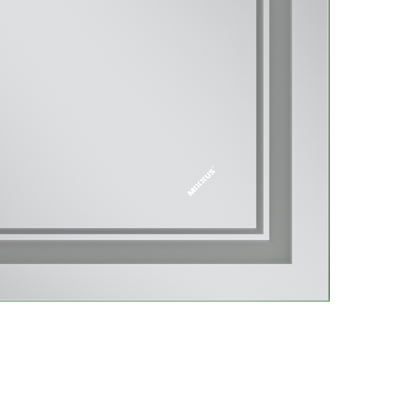 Зеркало Mixxus Premium QUADRO MR20-50x80-REVERSE (LED Touch, Anti-fog, димер)