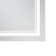 Зеркало Mixxus Premium QUADRO MR20-50x80-REVERSE (LED Touch, Anti-fog, димер)