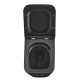 Унитаз подвесной Mixxus Premium QUADRO-0301-T3 BLACK 490х340х360mm, система смыва TORNADO 3.0 (MP65