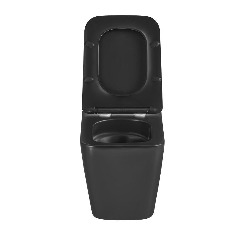 Унитаз подвесной Mixxus Premium QUADRO-0301-T3 BLACK 490х340х360mm, система смыва TORNADO 3.0 (MP65
