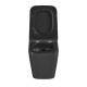 Унитаз подвесной Mixxus Premium QUADRO-0301-T3 BLACK 490х340х360mm, система смыва TORNADO 3.0 (MP65
