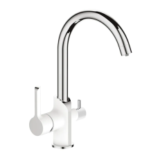 Кухонный смеситель на две воды Mixxus Premium Edem 021 (White)