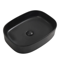 Раковина накладная Mixxus Premium BEVEL-0103 BLACK 510х370х120mm
