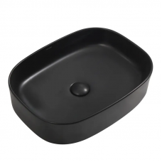 Раковина накладна Mixxus Premium BEVEL-0103 BLACK 510х370х120мм