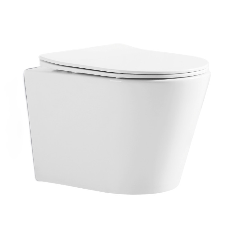 Унитаз подвесной Mixxus BEVEL-0302-R 520x360x365mm, система смыва RIMLESS