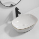Раковина накладная Mixxus Premium DIVERSE-0109 EDGE GOLD 500х380х140mm