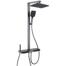 Душевая колонна с термостатическим смесителем Mixxus Premium Next-009-J Graphite, 4 режима