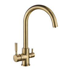 Кухонный смеситель на две воды Mixxus Premium Mafin 021 (Bronze)
