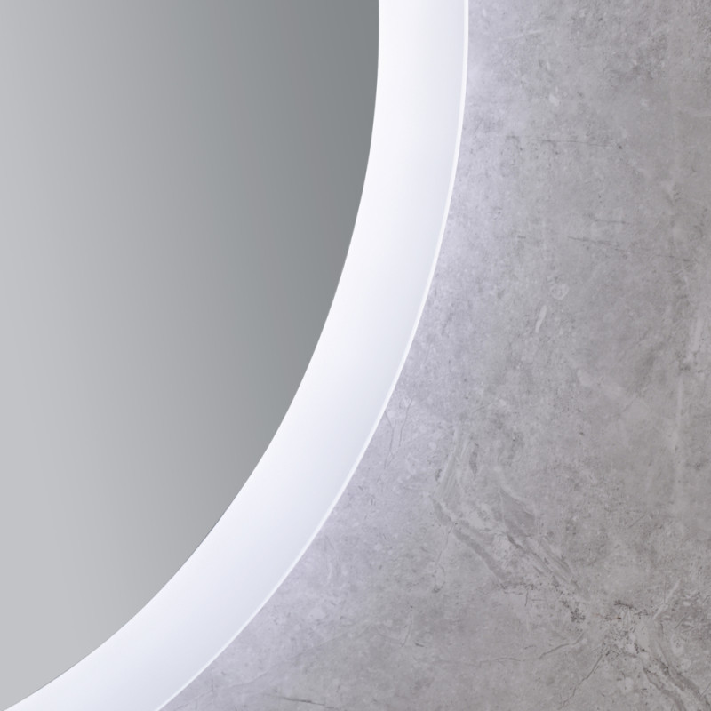 Зеркало Mixxus PLAIN MC10-80 с LED Touch, Anti-fog, димером, регулировкой яркости, часами