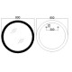 Зеркало Mixxus PLAIN MC10-80 с LED Touch, Anti-fog, димером, регулировкой яркости, часами
