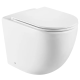 Унитаз напольный безбачковой Mixxus Premium ELLIPSE-0701-T1 570х365х410mm, система смыва TORNADO 1.